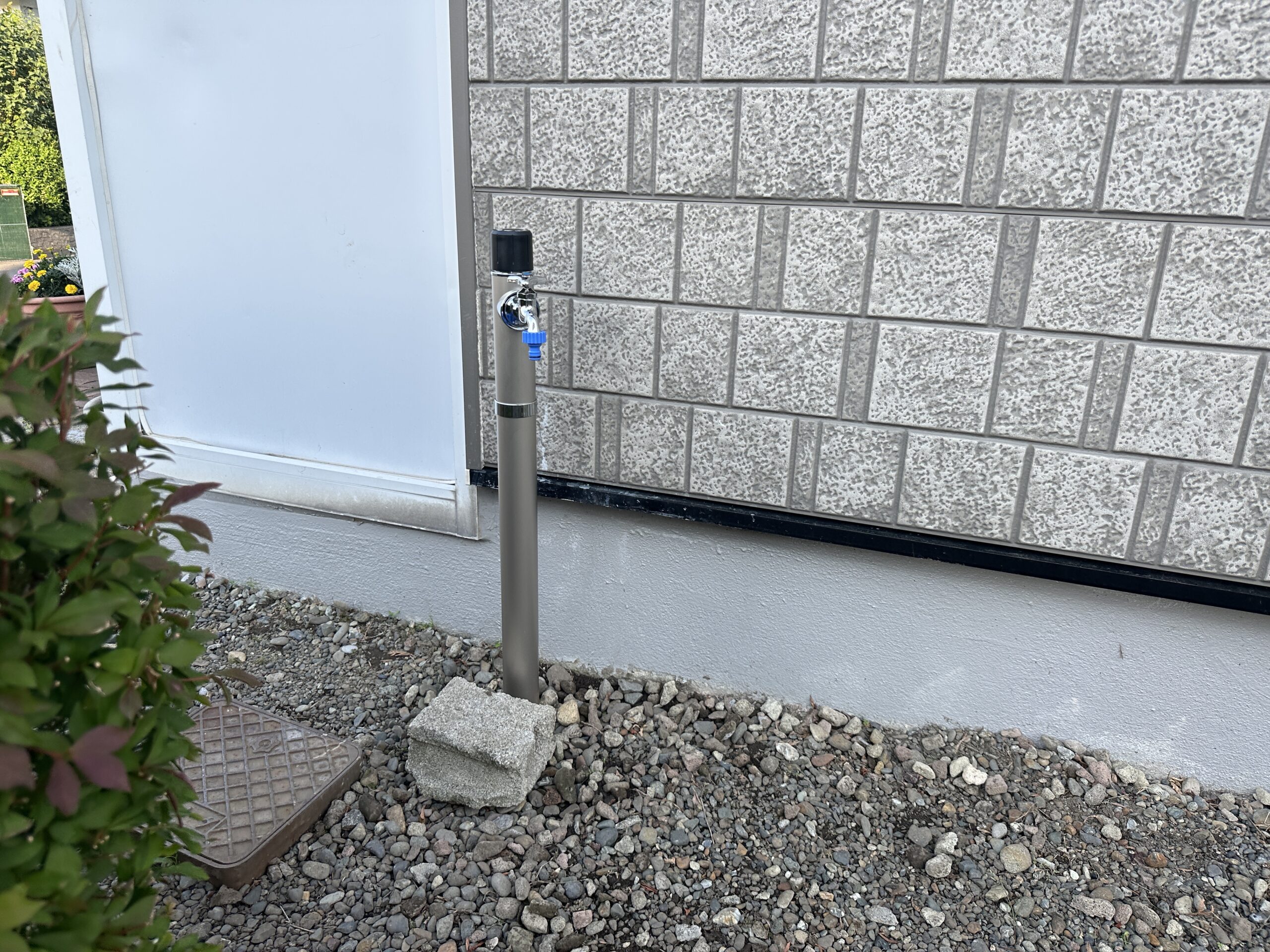 散水栓の本体を新しく！