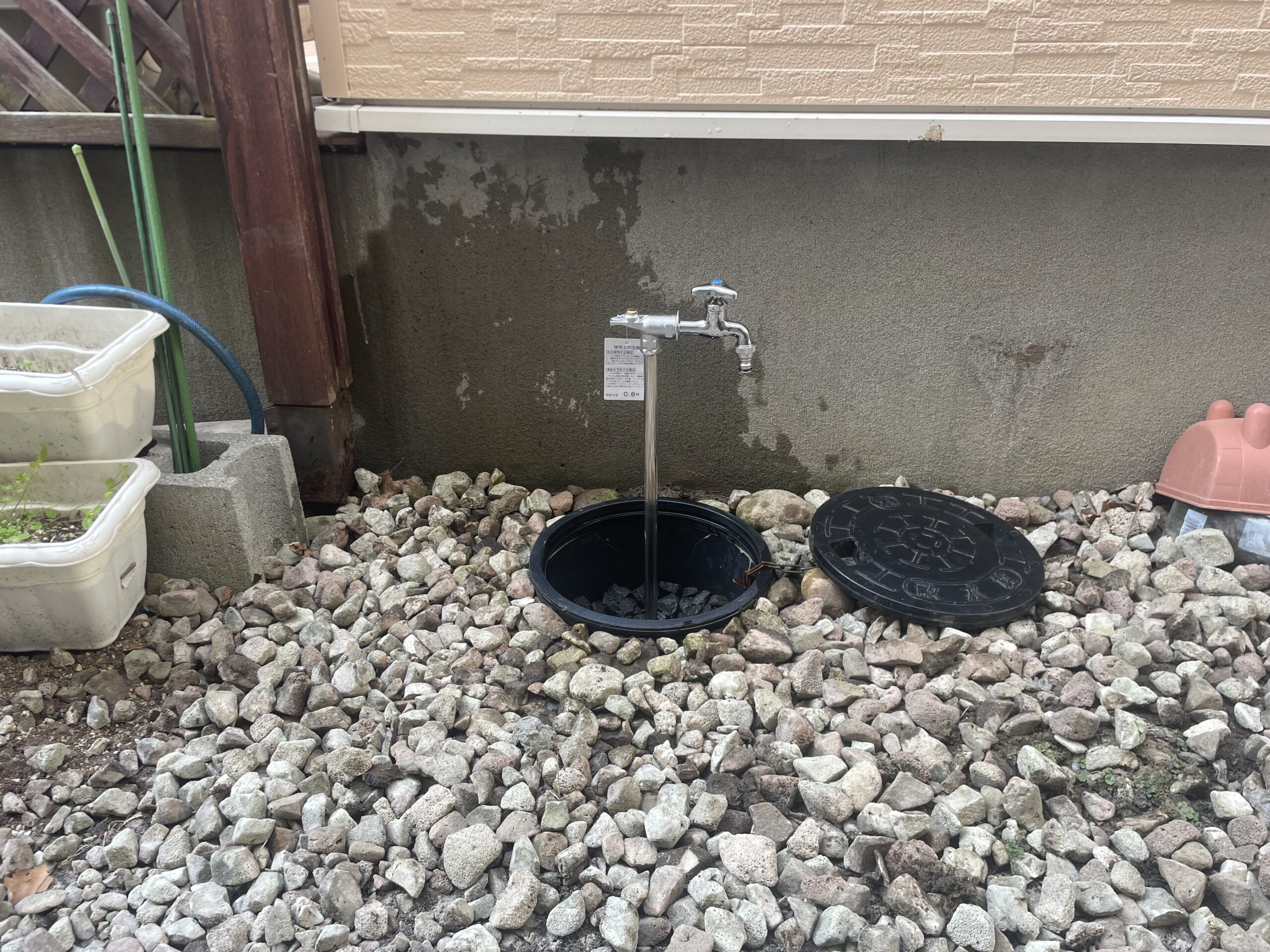 伸縮式散水栓を新しいものへ交換しました🔧