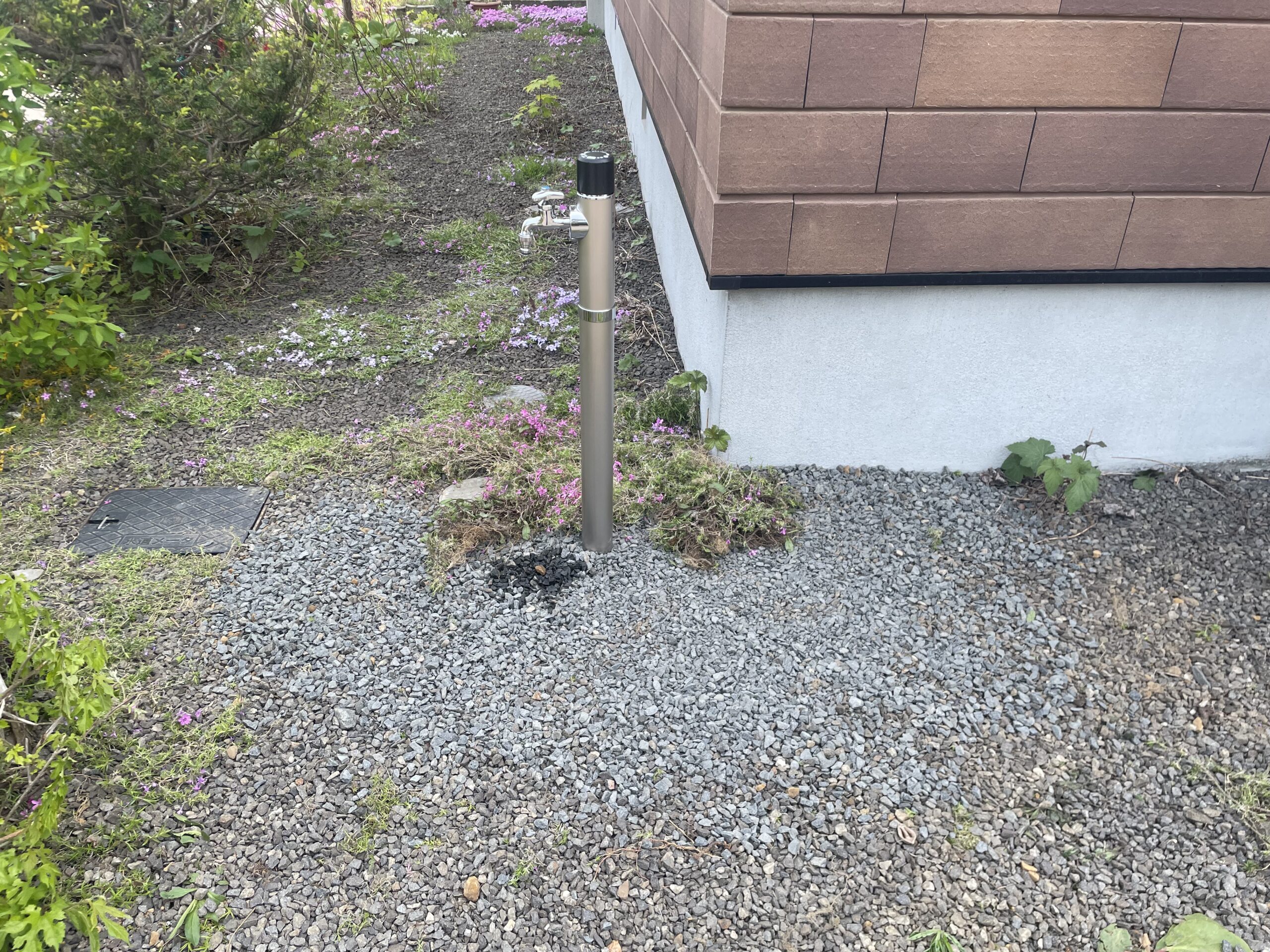 散水栓を新設しました🚰